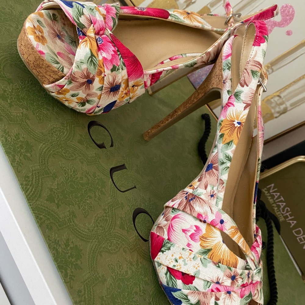 forever 21 floral heels